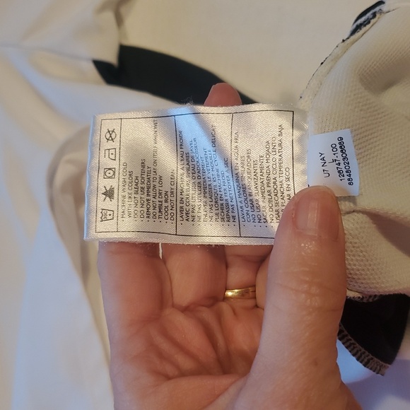 Nike DRI-FIT Running White & Black Sz. L Shirt - Picture 7 of 13